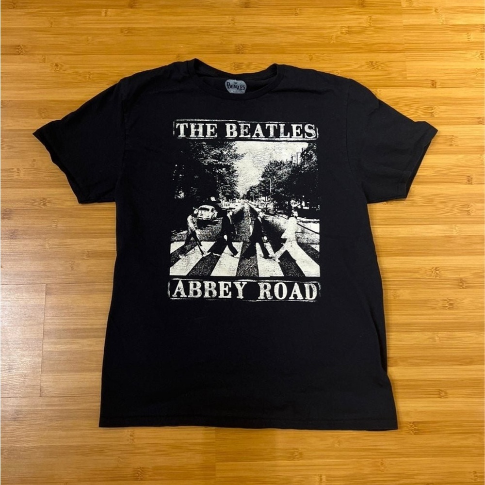 The Beatles Black Abbey Road Short Sleeve Tee